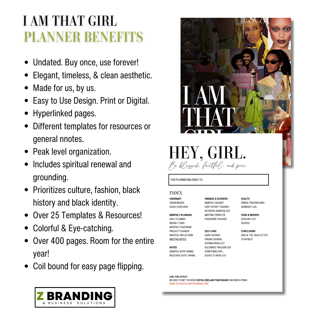 That Girl Planner (Coil Bound Print)
